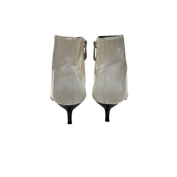 WhiteT Zara Trafaluc Patent Leather Pointed oe Ankle Boots - Size 38 - 7.5 - Picture 11 of 11